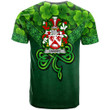 1stIreland Ireland T-Shirt - Cassidy or O Cassidy Irish Family Crest T-Shirt - Irish Shamrock Triangle Style A7 | 1stIreland