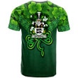 1stIreland Ireland T-Shirt - Wyrrall Irish Family Crest T-Shirt - Irish Shamrock Triangle Style A7 | 1stIreland