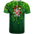 1stIreland Ireland T-Shirt - McMorris or McMoresh Irish Family Crest T-Shirt - Irish Shamrock Triangle Style A7 | 1stIreland