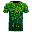 1stIreland Ireland T-Shirt - Mortimer Irish Family Crest T-Shirt - Irish Shamrock Triangle Style A7 | 1stIreland
