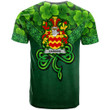 1stIreland Ireland T-Shirt - Harkins or O Harkin Irish Family Crest T-Shirt - Irish Shamrock Triangle Style A7 | 1stIreland