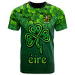 1stIreland Ireland T-Shirt - Farley or O Farley Irish Family Crest T-Shirt - Irish Shamrock Triangle Style A7 | 1stIreland