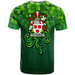 1stIreland Ireland T-Shirt - Fitz Simons Irish Family Crest T-Shirt - Irish Shamrock Triangle Style A7 | 1stIreland