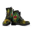 Wales Celtic Leather Boots - Cymru Tree of Life