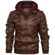 1stireland Jacket - Groove Phi Groove Zipper Leather Jacket A31
