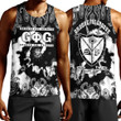 Africazone Clothing - Groove Phi Groove Paisley Bandana Tie Dye Style Tank Top A7 | Africazone.store