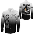 Groove Phi Groove Gradient Long Sleeve Button Shirt | Africazone.store
