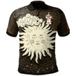 1stIreland Polo Shirt - Halliday Family Crest Polo Shirt - Celtic Wicca Sun & Moon - Golf Shirt A7 | 1stIreland