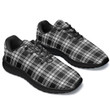 1stIreland Shoes - Menzies Black White Modern Tartan Air Running Shoes A7 | 1stIreland