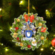 1stIreland Germany Ornament  - Scharmann German Family Crest Custom Shape Ornament - Christmas Fir Wreath A7 | 1stIreland