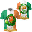 1stireland Clothing - Patrick's Day Circle Shamrock Polo Shirts A95 | 1stireland