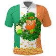 1stireland Clothing - Patrick's Day Circle Shamrock Polo Shirts A95 | 1stireland