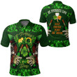 1stireland Clothing - Saint Patrick Day Skull And Wine Polo Shirts A95 | 1stireland