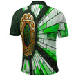 S.T Patrick Day And Cross Strained Window Style Polo Shirts A94 | 1stIreland