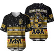 Getteestore Baseball Jersey - Alpha Phi Alpha African Pattern Christmas Baseball Jerseys A31