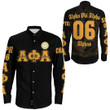 Getteestore Clothing - Alpha Phi Alpha - The Beta Epsilon Chapter Long Sleeve Button Shirt A7 | Getteestore
