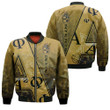 Africa Zone Clothing - Alpha Phi Alpha Letters Pattern Zip Bomber Jacket A35 | Africa Zone