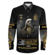 Africazone Clothing - Alpha Phi Alpha Motto Long Sleeve Button Shirt A35 | Africazone