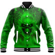 1stireland Clothing - Patrick's Day Skull Fire Skull - Baseball Jackets A95 | 1stireland