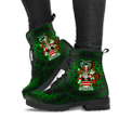 1stIreland Ireland Leather Boots - Harrison Irish Family Crest Leather Boots - Irish Celtic Shamrock A7