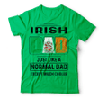 1stIreland Ireland T-Shirt - Hewson Irish Family Crest Most Awesome Irish Dad 100% Cotton T-Shirt A7 | 1stIreland