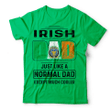 1stIreland Ireland T-Shirt - House of O DUNN Irish Family Crest Most Awesome Irish Dad 100% Cotton T-Shirt A7 | 1stIreland