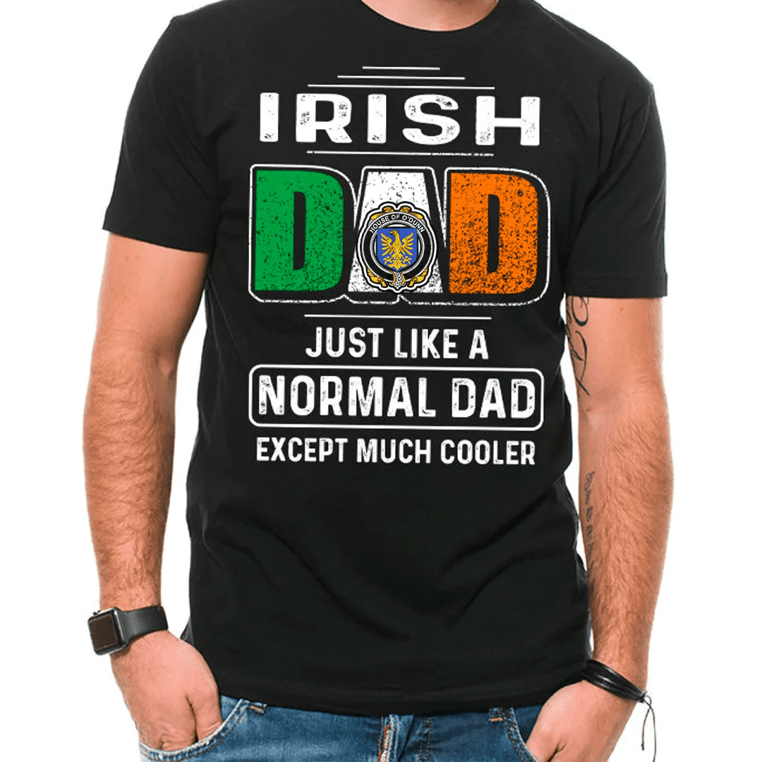 1stIreland Ireland T-Shirt - House of O DUNN Irish Family Crest Most Awesome Irish Dad 100% Cotton T-Shirt A7
