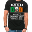 1stIreland Ireland T-Shirt - House of FOX Irish Family Crest Most Awesome Irish Dad 100% Cotton T-Shirt A7