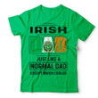 1stIreland Ireland T-Shirt - House of MACCURTIN Irish Family Crest Most Awesome Irish Dad 100% Cotton T-Shirt A7 | 1stIreland