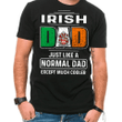 1stIreland Ireland T-Shirt - Nicholls or Nichols Irish Family Crest Most Awesome Irish Dad 100% Cotton T-Shirt A7