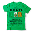 1stIreland Ireland T-Shirt - Wentworth Irish Family Crest Most Awesome Irish Dad 100% Cotton T-Shirt A7 | 1stIreland