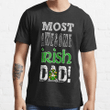 1stIreland Ireland T-Shirt - Rooney or O Rooney Irish Family Crest Most Awesome Irish Dad 100% Cotton T-Shirt A7 | 1stIreland
