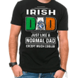 1stIreland Ireland T-Shirt - Needham or O Nee Irish Family Crest Most Awesome Irish Dad 100% Cotton T-Shirt A7