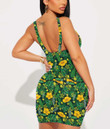 Women's Bodycon Dress - Tropical Floral Jungle Leaf A7