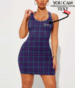 Women's Bodycon Dress - Purple Tartan Plaid Violet Tartan A7 | 1stIreland