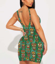 Women's Bodycon Dress - Tropical Tiki A7