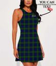 Women's Casual Sleeveless Dress - Campbell Modern Tartan A7 | 1stIreland