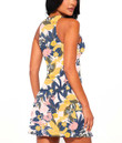 Women's Casual Sleeveless Dress - Beautiful Vector Seamless Artistic A7