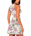 Women's Casual Sleeveless Dress - Hibiscus Artwork For Fabrics A7