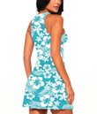 Women's Casual Sleeveless Dress - Hibiscus Hawaii Seamless Pattern A7