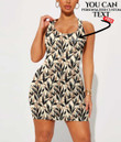 Women's Bodycon Dress - Retro Leaves And Branches A7 | 1stIreland