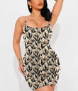 Women's Cami Dress - Retro Leaves And Branches A7