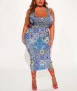 Women's Bodycon Dress - Moroccan Mega Gorgeous seamless A7