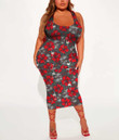 Women's Bodycon Dress - Tropical Seamless Retro Pattern A7