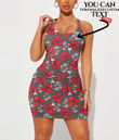 Women's Bodycon Dress - Tropical Seamless Retro Pattern A7 | 1stIreland