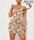 Women's Bodycon Dress - Trendy Seamless Watercolor Tropic Floral Pattern A7 | 1stIreland
