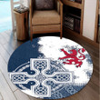 1stireland Round Carpet -  Scottish Celtic Cross Round Carpet | 1stireland
