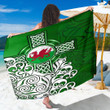 1stireland Sarong -  Wales Celtic - Welsh Dragon Flag with Celtic Cross Sarong | 1stireland
