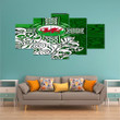 1stireland Canvas Wall Art -  Canvas Wall Art Wales Celtic - Welsh Dragon Flag with Celtic Cross A35