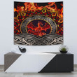 1stireland Tapestry -  Celtic Dragon Shoulder Fire Dragon Red Tapestry | 1stireland
